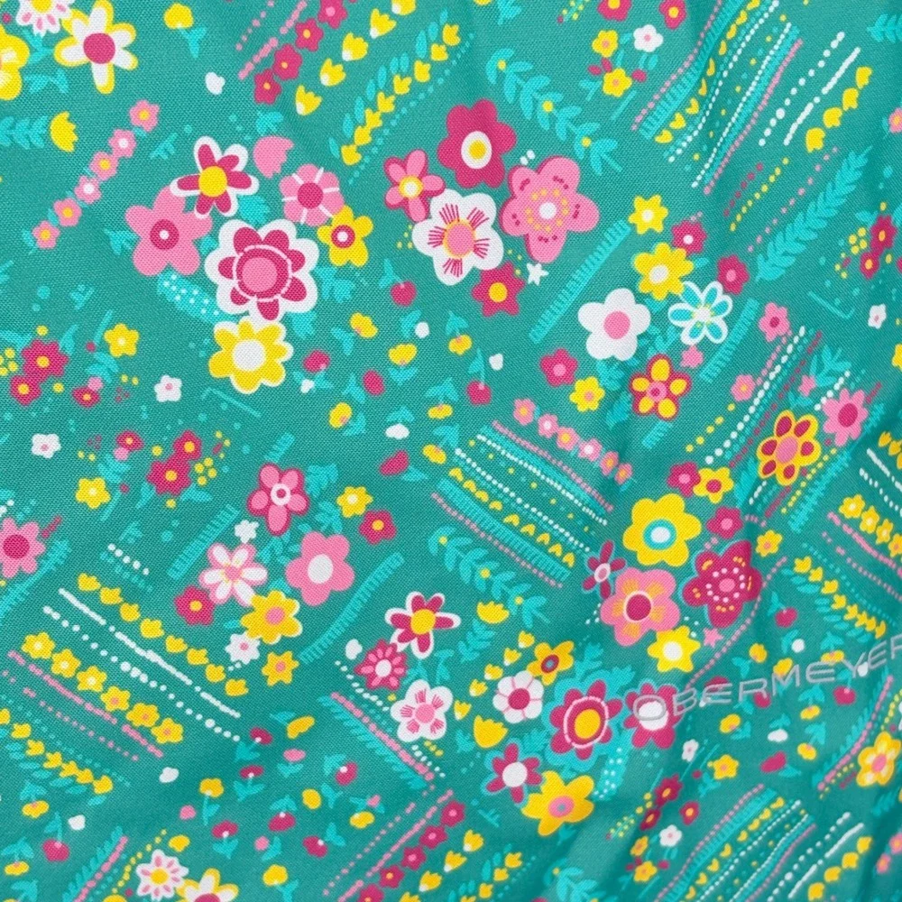 Obermeyer Girls Green Pink Floral I-Grow Snow Ski Suit Jacket Pants Size 8